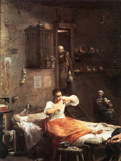 Giuseppe Maria Crespi Searcher for Fleas china oil painting image